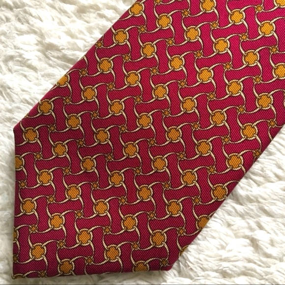 Hermès  100% Silk Tie 957IA Pinwheel Pattern - Picture 1 of 5